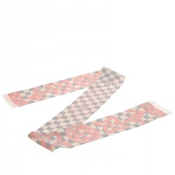 مملوكة مسبقًا بندانة وشاح لوي فيتون تاهيتين دامييه أزور حرير مطبوع