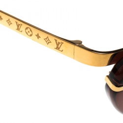 مملوكة مسبقًا نظارة شمسية لوي فيتون عين قطة Z0156W ايف سوداء/ صدف تورتواز بنية