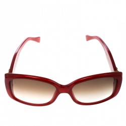 Louis Vuitton Red/Brown Gradient Soupcon Pomme D'amour Z0076W Square  Sunglasses