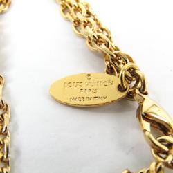 Pre Owned Louis Vuitton Charmy Pearl Gold Tone Soft Bracelet