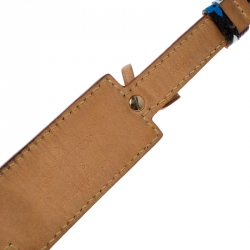 مملوكة مسبقًا سوار لوي فيتون  ID كانفاس مونوغرامي وجلد أسود متعدد الألوان