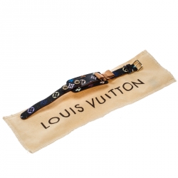 مملوكة مسبقًا سوار لوي فيتون  ID كانفاس مونوغرامي وجلد أسود متعدد الألوان