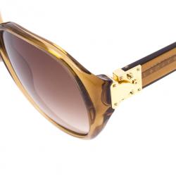 Pre Owned Louis Vuitton Hazel Glitter Soupcon Oversize Womens Sunglsses