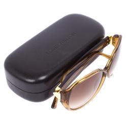 Pre Owned Louis Vuitton Hazel Glitter Soupcon Oversize Womens Sunglsses