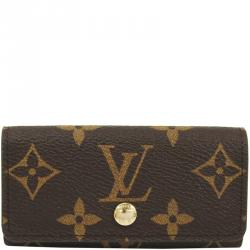 Pre Owned Louis Vuitton Monogram Canvas 4 Key Holder