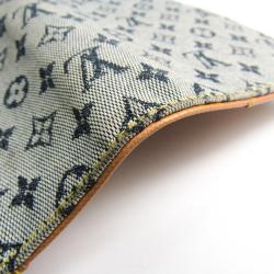 Pre Owned Louis Vuitton Blue Monogram Mini Lin Agenda Cover PM