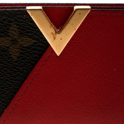مملوكة مسبقًا Louis Vuitton Red Monogram Canvas and Leather Kimono Card Case
