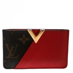 Louis Vuitton Kimono Card Holder Case Wallet Monogram Red