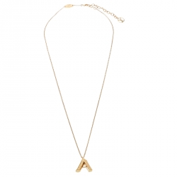 Louis Vuitton LV & ME Pendant Necklace Letter Y - Gold-Tone Metal Pendant  Necklace, Necklaces - LOU559500
