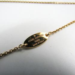 Pre Owned Louis Vuitton LV & Me Gold Tone R Pendant Necklace