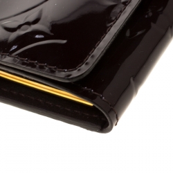 Pre Owned محفظة مفاتيح لوي فيتون فيرنيه أمارانت مونوغرامي 4 حلقات 