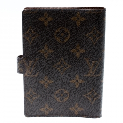 Pre Owned Louis Vuitton Monogram Canvas Small Ring Agenda Cover