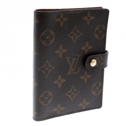 Pre Owned Louis Vuitton Monogram Canvas Small Ring Agenda Cover