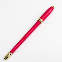 Pre Owned Louis Vuitton Pink Enamel Steel Agenda Ballpoint Pen
