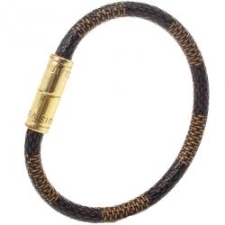 Louis Vuitton Damier Ebene Keep It Bracelet 17