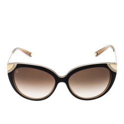 Louis Vuitton Neutrals, Pattern Print 2016 Cat-Eye Sunglasses