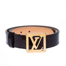 Louis Vuitton Amarante Monogram Vernis LV Frame Belt Size 80/32 - Yoogi's  Closet