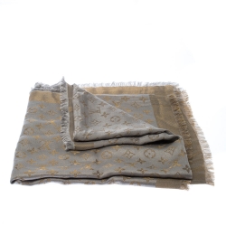 Pre Owned وشاح لوي فيتون غريغ مونوغرامي لامع