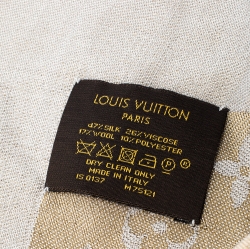 Pre Owned وشاح لوي فيتون غريغ مونوغرامي لامع