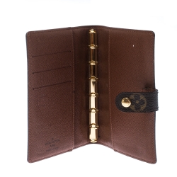 Pre Owned Louis Vuitton Monogram Canvas Small Ring Agenda Cover