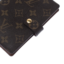 Pre Owned Louis Vuitton Monogram Canvas Small Ring Agenda Cover