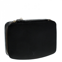 Pre Owned Louis Vuitton Black Epi Leather Monte-Carlo Jewelry Box