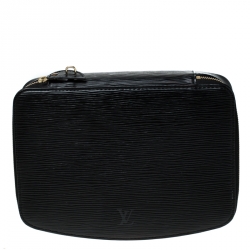 Pre Owned Louis Vuitton Black Epi Leather Monte-Carlo Jewelry Box
