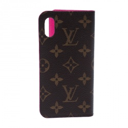 Pre Owned Louis Vuitton Monogram Canvas iPhone X Folio Case