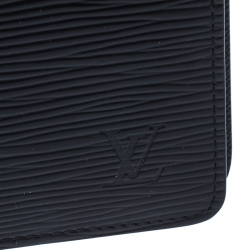 Louis Vuitton Black Epi Leather Medium Ring Agenda Cover 