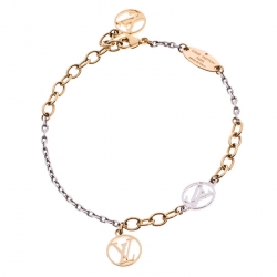 Louis Vuitton Logomania Bracelet - Gold-Tone Metal Link, Bracelets -  LOU78242