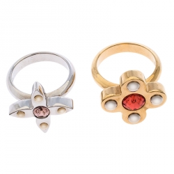 مملوكة مسبقًا طقم خاتمين لوي فيتون لوف ليتر تايمليس مقاس 54