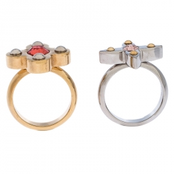 مملوكة مسبقًا طقم خاتمين لوي فيتون لوف ليتر تايمليس مقاس 54