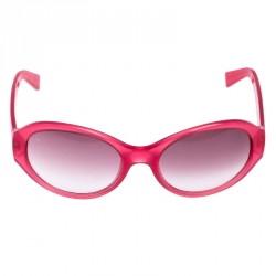 Pre Owned نظارة شمسية لوي فيتون Z0236W متدرجة وردية / وردية بيضاوية