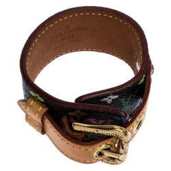 Pre Owned Louis Vuitton Multicolor Monogram Canvas Theda Bracelet