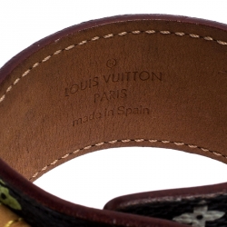 Pre Owned Louis Vuitton Multicolor Monogram Canvas Theda Bracelet