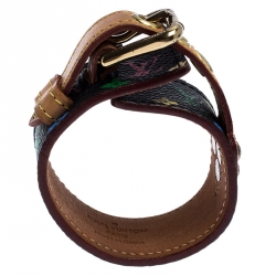 Pre Owned Louis Vuitton Multicolor Monogram Canvas Theda Bracelet