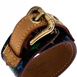 Pre Owned Louis Vuitton Multicolor Monogram Canvas Theda Bracelet