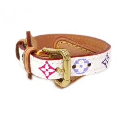 مملوكة مسبقًا Louis Vuitton Theda Monogram Multicolor White Bracelet