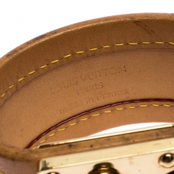 مملوكة مسبقًا سوار لوي فيتون موراكامي كوالا جلد مونوغرامي سوداء S