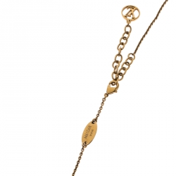 Pre Owned Louis Vuitton LV & ME Letter M Gold Tone Necklace