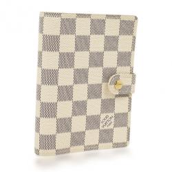 Pre Owned Louis Vuitton Damier Azur Agenda Cover