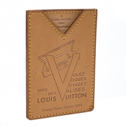 مملوكة مسبقًا محفظة بطاقات لوي فيتون X ب�يفرلي جلد بني فاتح