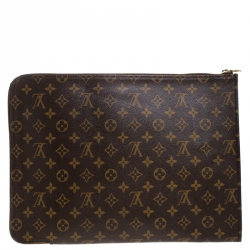 Pre Owned Louis Vuitton Monogram Canvas Poche Documents Portfolio Case