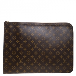 Louis Vuitton Monogram Canvas Poche Documents Portfolio Case Louis