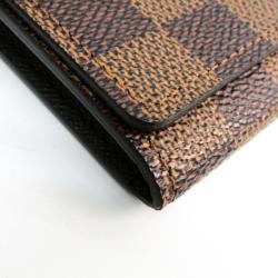 مملوكة مسبقًا حاملة بطاقات لوي فيتون كانفاس دامية ايبني 