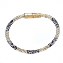 مملوكة مسبقًا سوار لوي فيتون كيب إيت ذهب اللون كانفاس داميه ازور