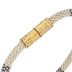 مملوكة مسبقًا سوار لوي فيتون كيب إيت ذهب اللون كانفاس داميه ازور