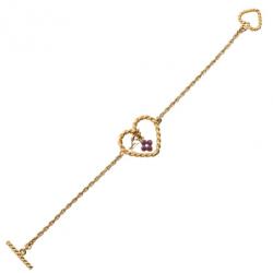 مملوكة مسبقًا Louis Vuitton Sweet Monogram in my Heart Bracelet 19CM