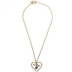 Pre Owned Louis Vuitton Sweet Monogram in my Heart Pendant Necklace