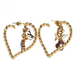 مملوكة مسبقًا Louis Vuitton Sweet Monogram in my Heart Earrings